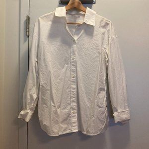 Cos oversized button down shirt - white, 100% cotton